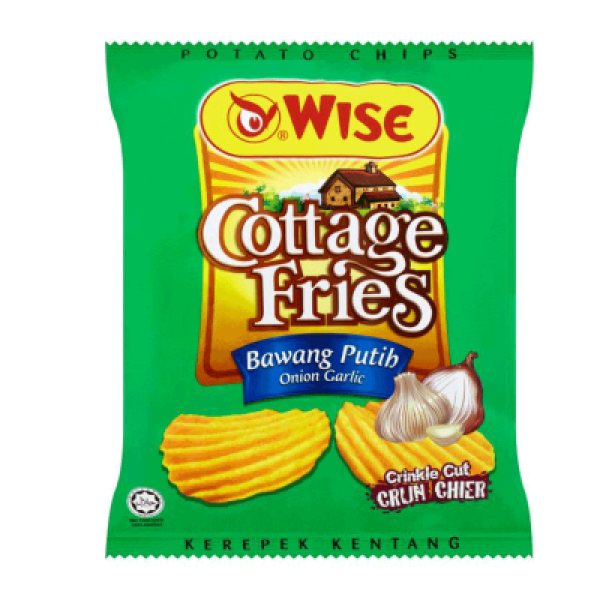 WISE COTTAGE FRIES ONION GARLIC 65G