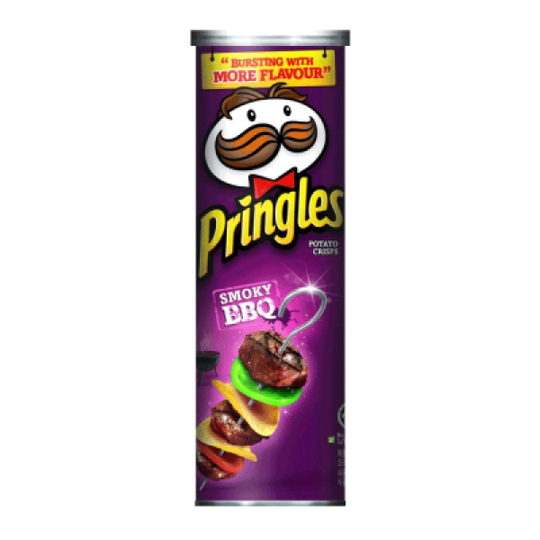 PRINGLES SAUCY BBQ POTATO CHIPS 102G