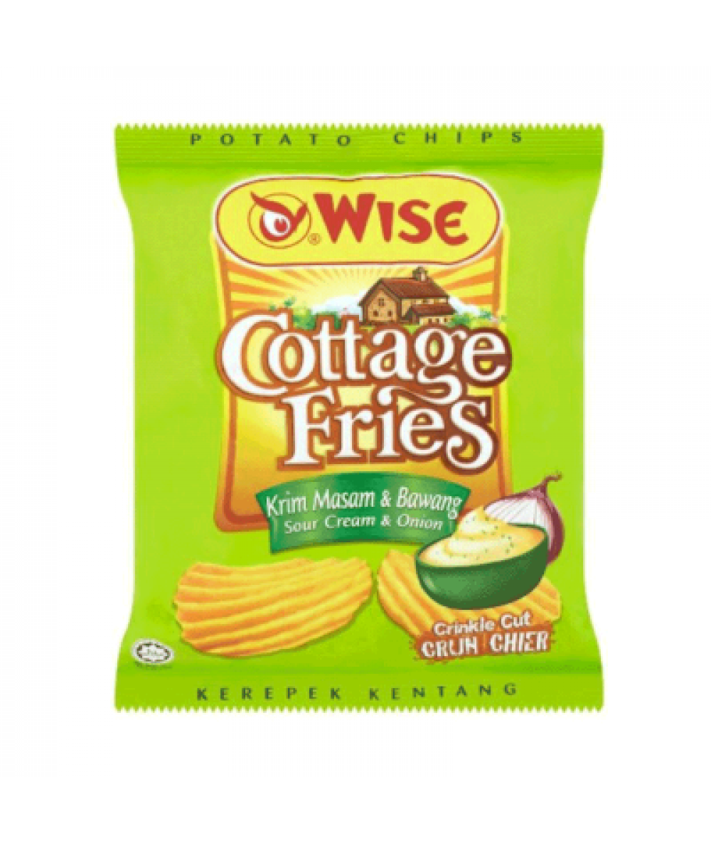 WISE COTTAGE FRIES SOUR CREAM&ONION 65G