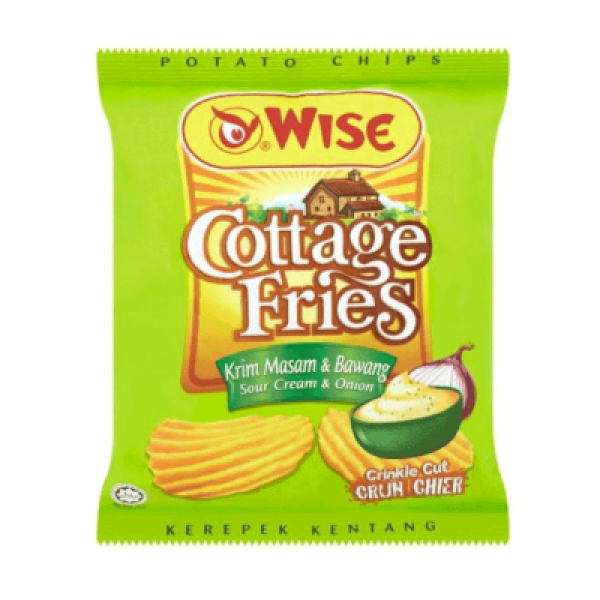 WISE COTTAGE FRIES SOUR CREAM&ONION 65G