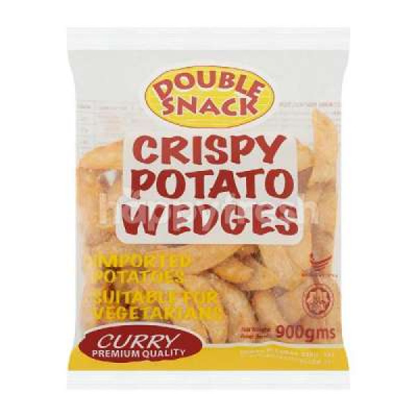 DOUBLE SNACK POTATO WEDGES CURRY 900G