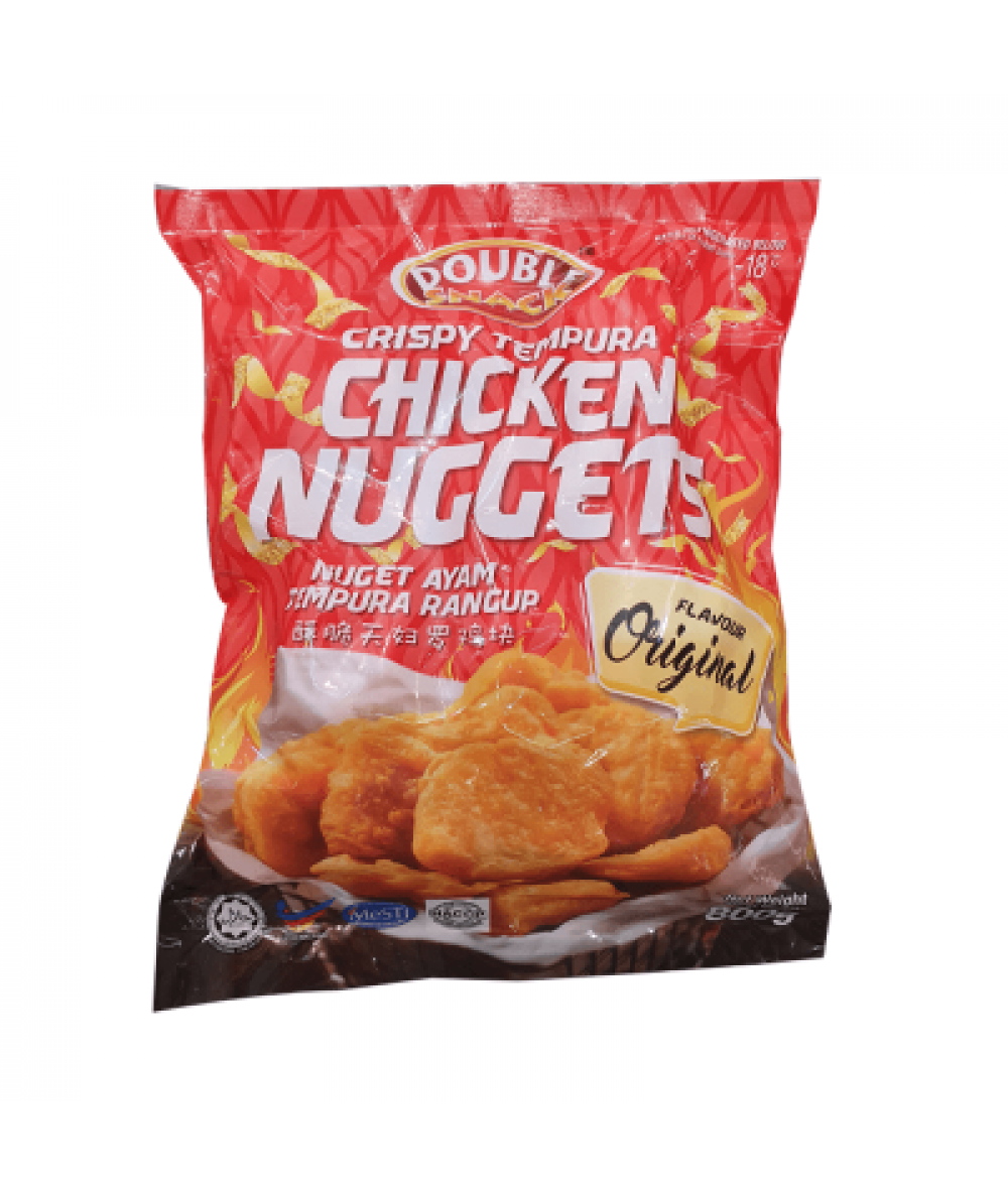 DOUBLE SNACK CRISPY TEMPURA NUGGET ORIGINAL 800G