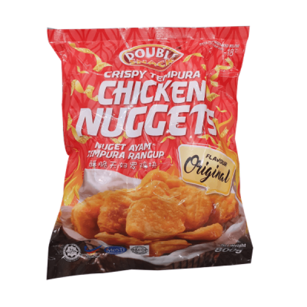 DOUBLE SNACK CRISPY TEMPURA NUGGET ORIGINAL 800G