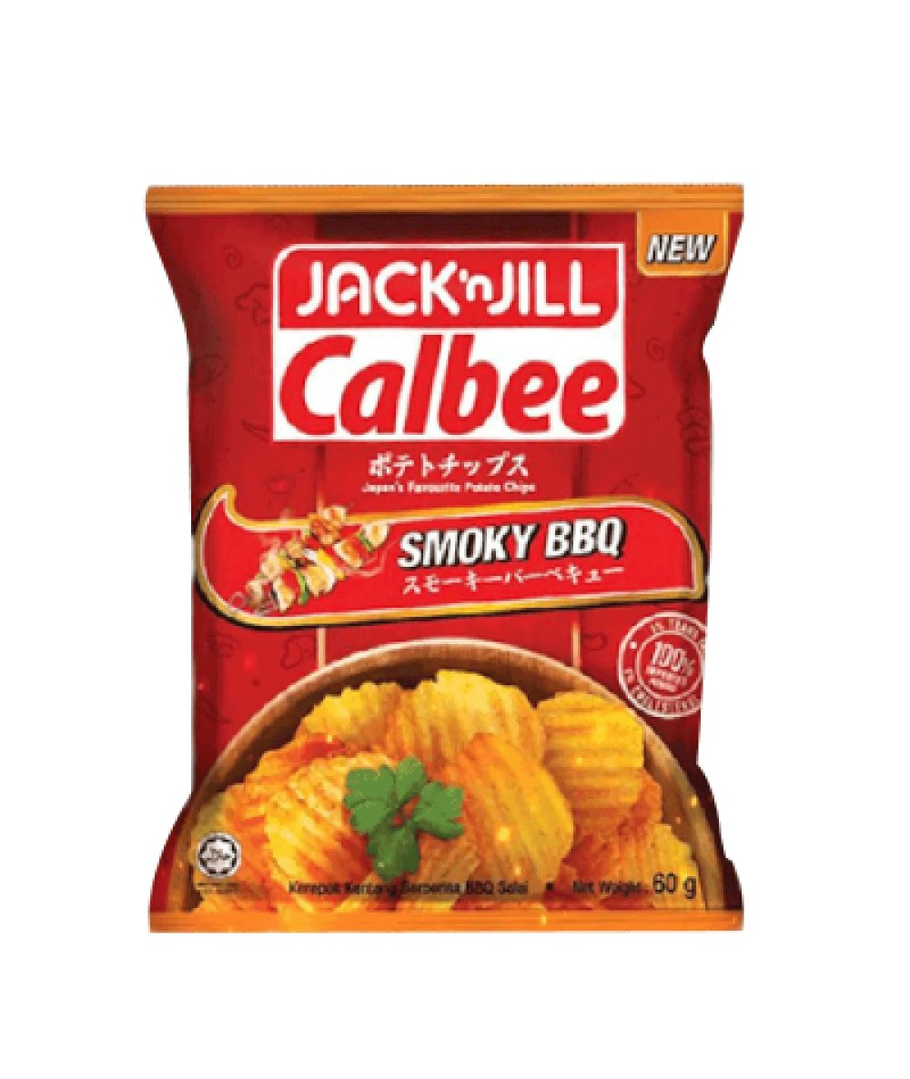 JACK'N JILL CALBEE SMOKEY BBQ 170G