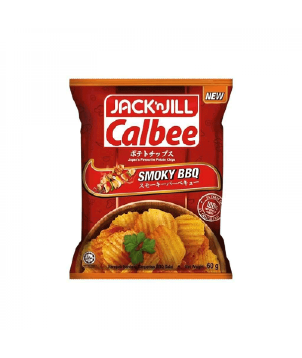 JNJ CALBEE POTATO CHIP SMOKY BBQ 60G