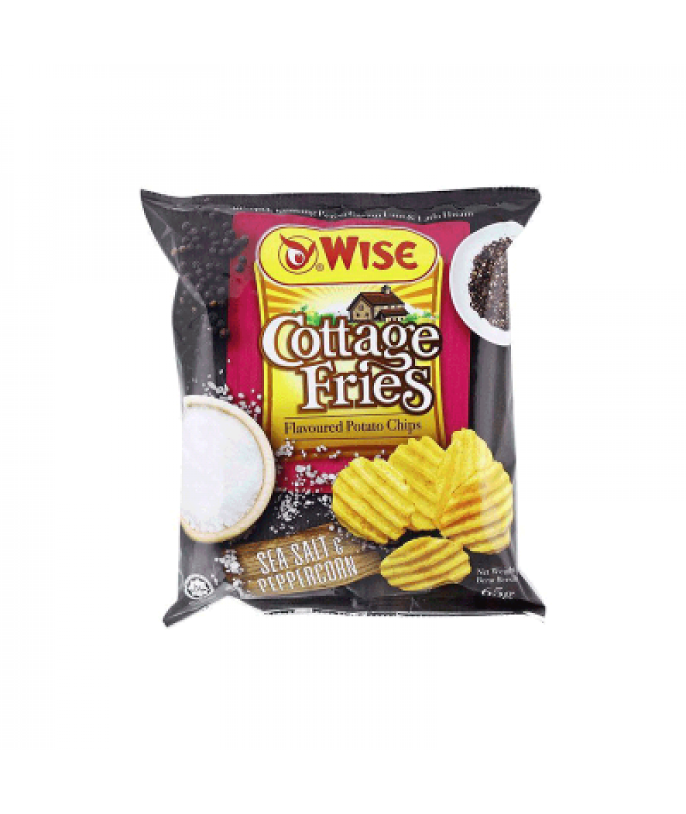 WISE COTTAGE FRIES SEA SALT&PEPPERCORN 65G