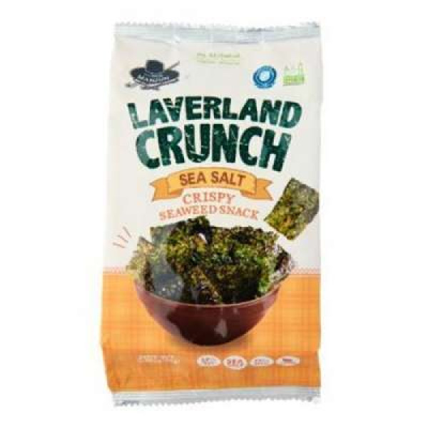 LAVERLAND SEAWEED SNACK SEA SALT 4.5GX9 