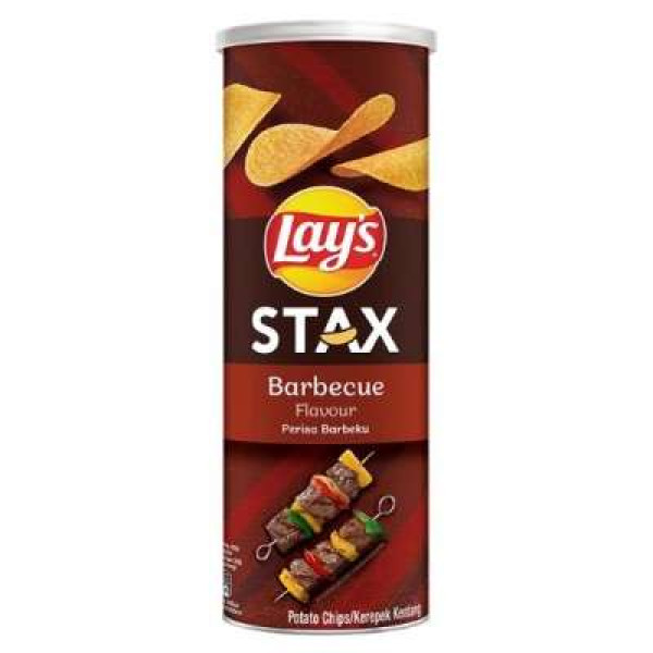 LAY'S STAX POTATO CHIPS BBQ 135G