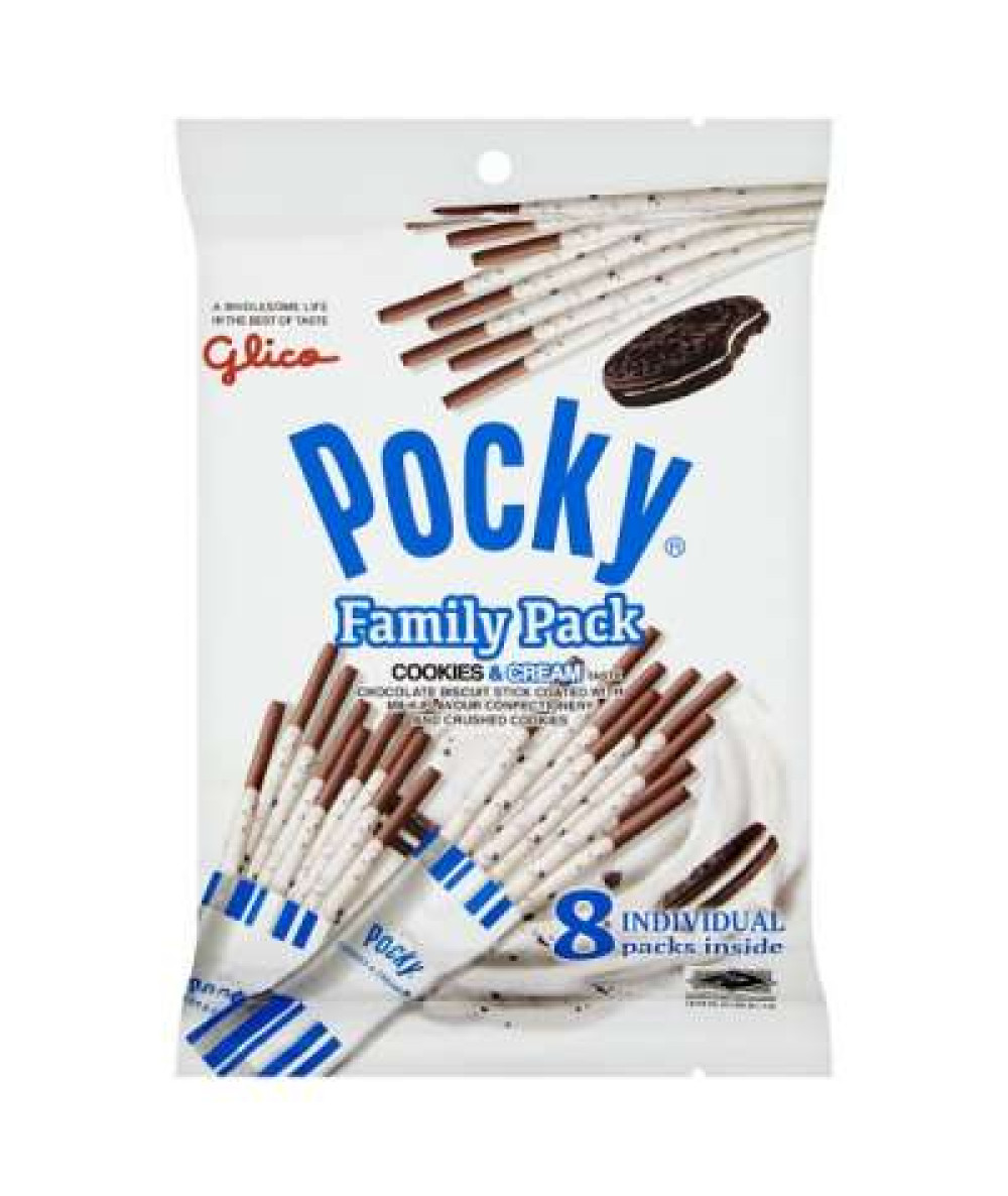 POCKY FAMILY PACK COOKIES&CREAM 160G