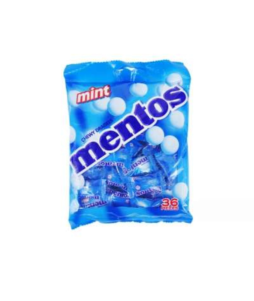 MENTOS POUCH BAG 36'S - MINT