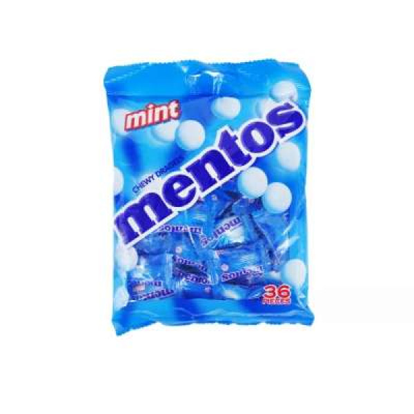 MENTOS POUCH BAG 36'S - MINT