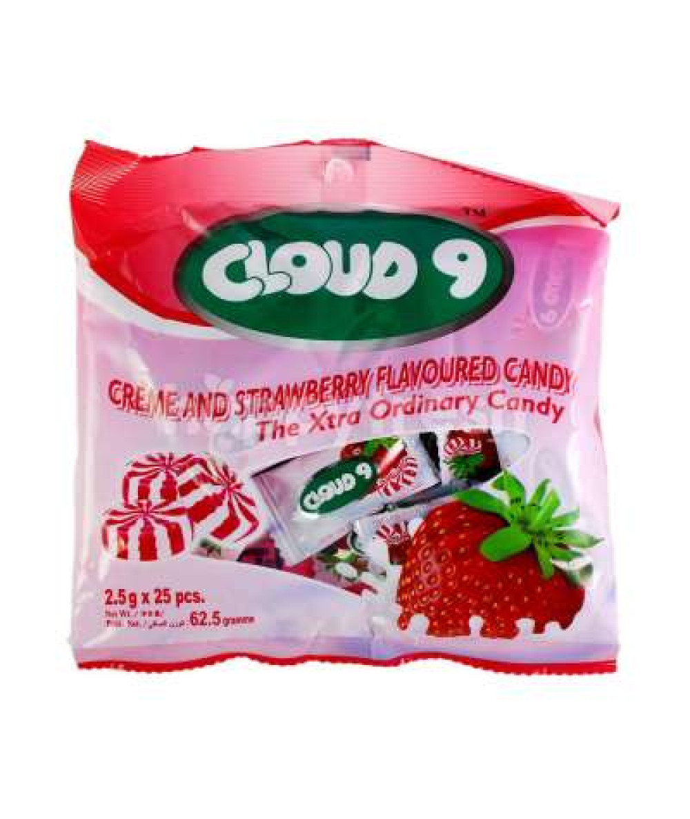 CLOUD 9 CANDIES CREME&STRAWBERRY 2.5GX25