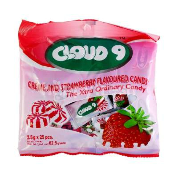 CLOUD 9 CANDIES CREME&STRAWBERRY 2.5GX25