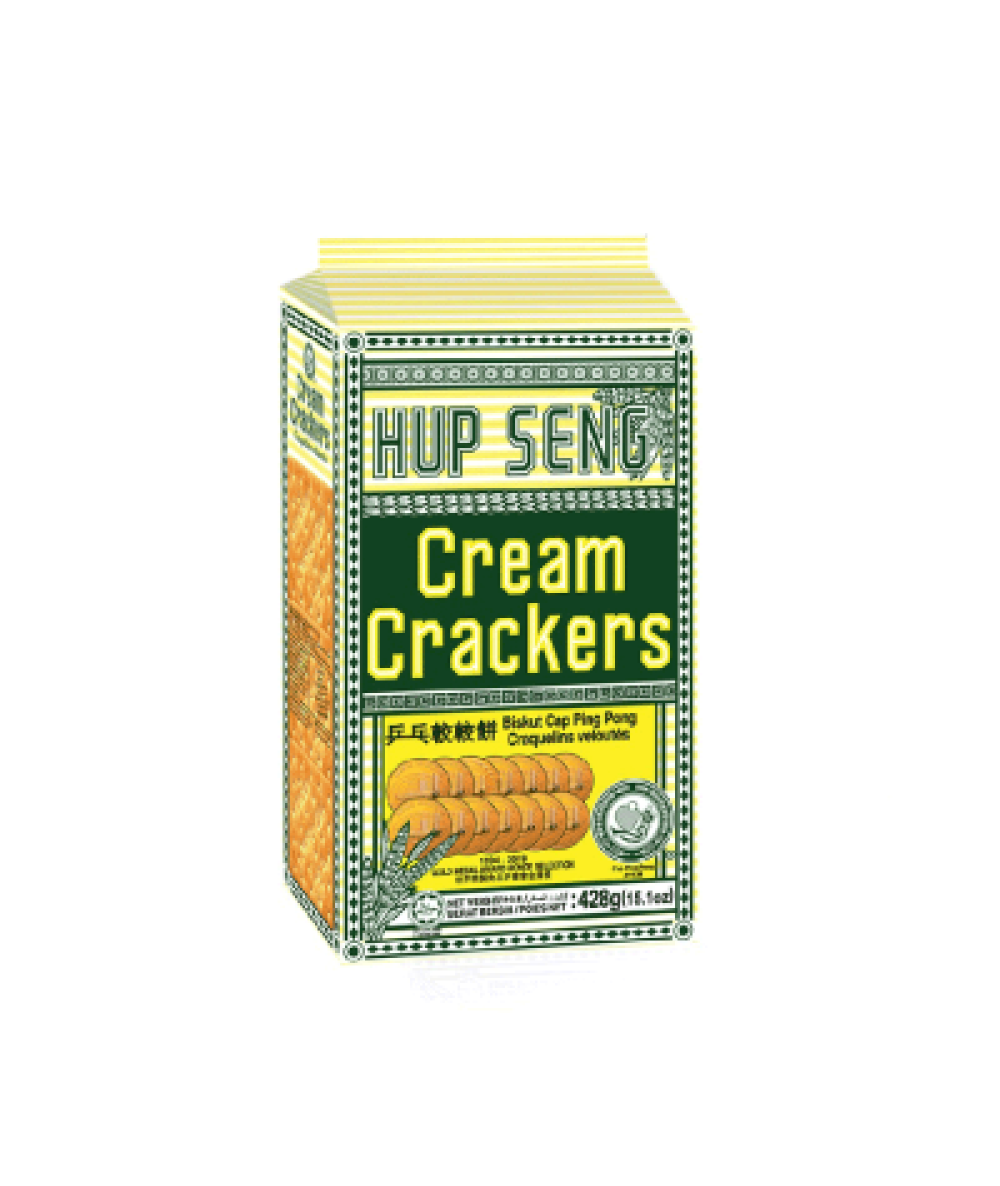 HUP SENG PING PONG SPECIAL CREAM CRACKERS 428G