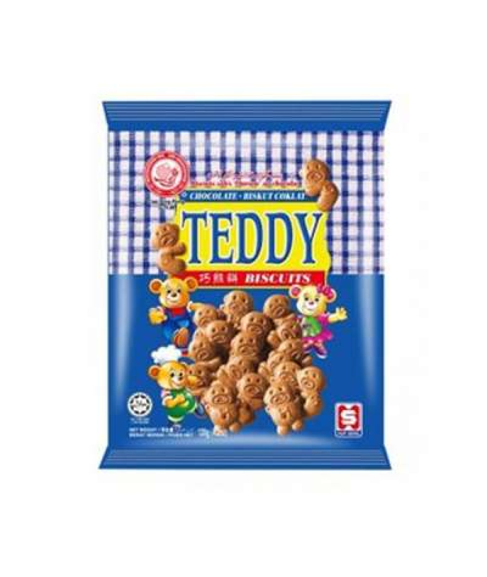 HUP SENG CHOCOLATE TEDDY BISCUIT 120G