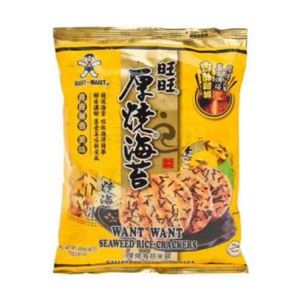 WANT WANT SEAWEED RICE CRACKERS 136G