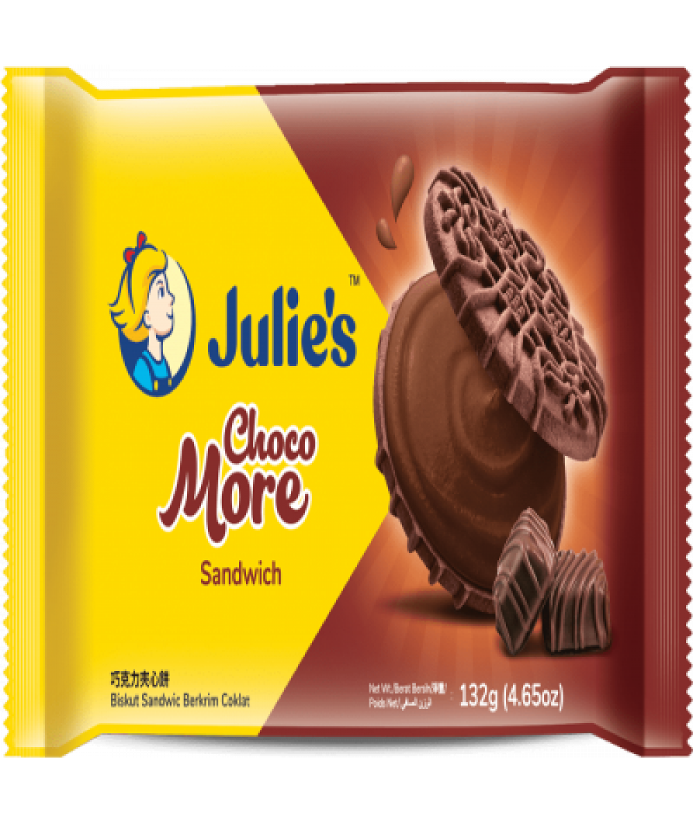 JULIE'S CHOCO MORE SANDWICH 132G