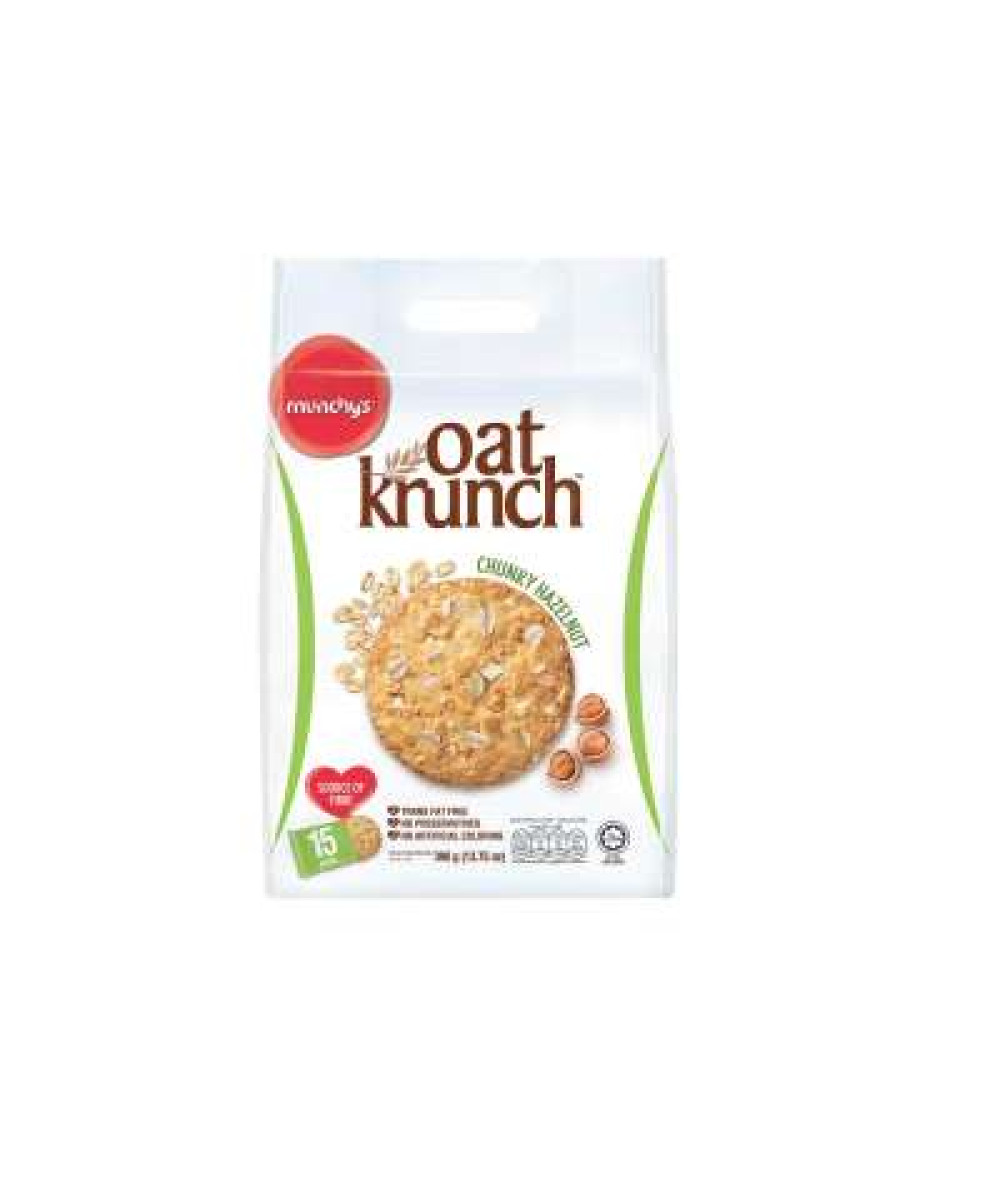 MUNCHY'S OATKRUNCH CHUNKY ORG HAZELNUT 390G