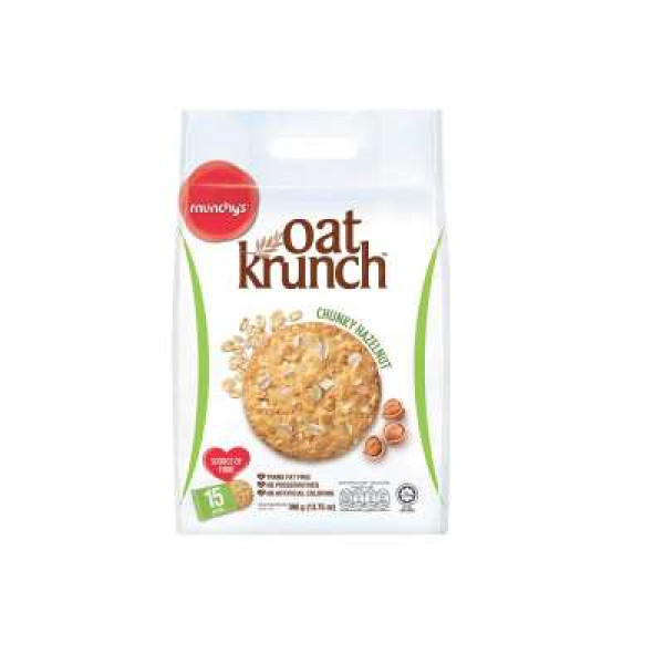 MUNCHY'S OATKRUNCH CHUNKY ORG HAZELNUT 390G