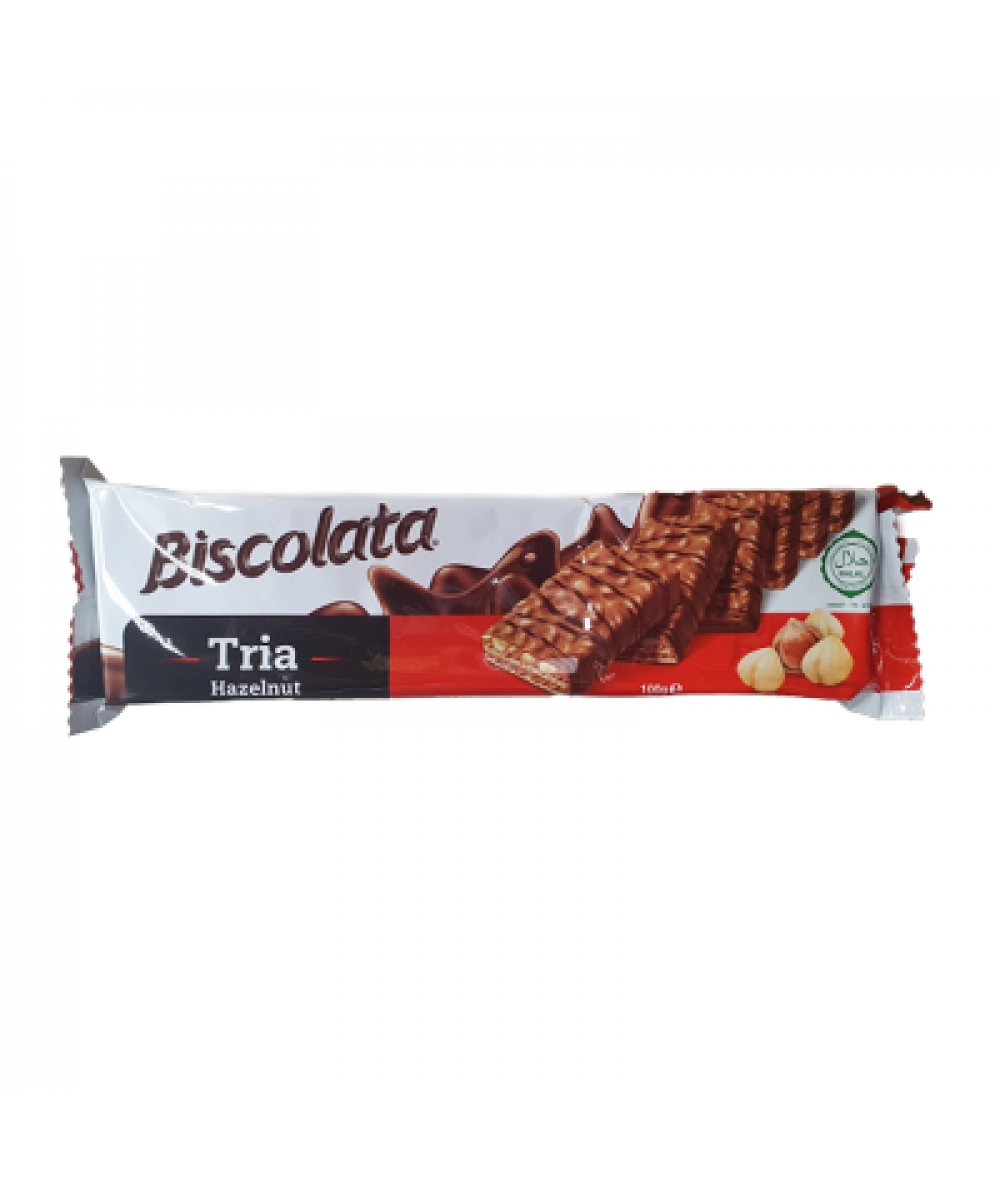 BISCOLATA NIRVANA HAZELNUT WAFER 100G