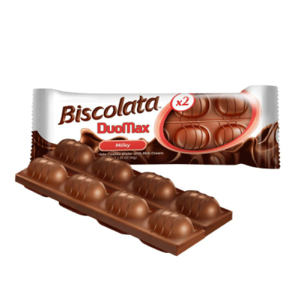 BISCOLATA DUOMAX MILKY WAFER 44G