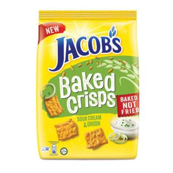 JACOB'S BAKED CRISPS SOUR CREAM 229G