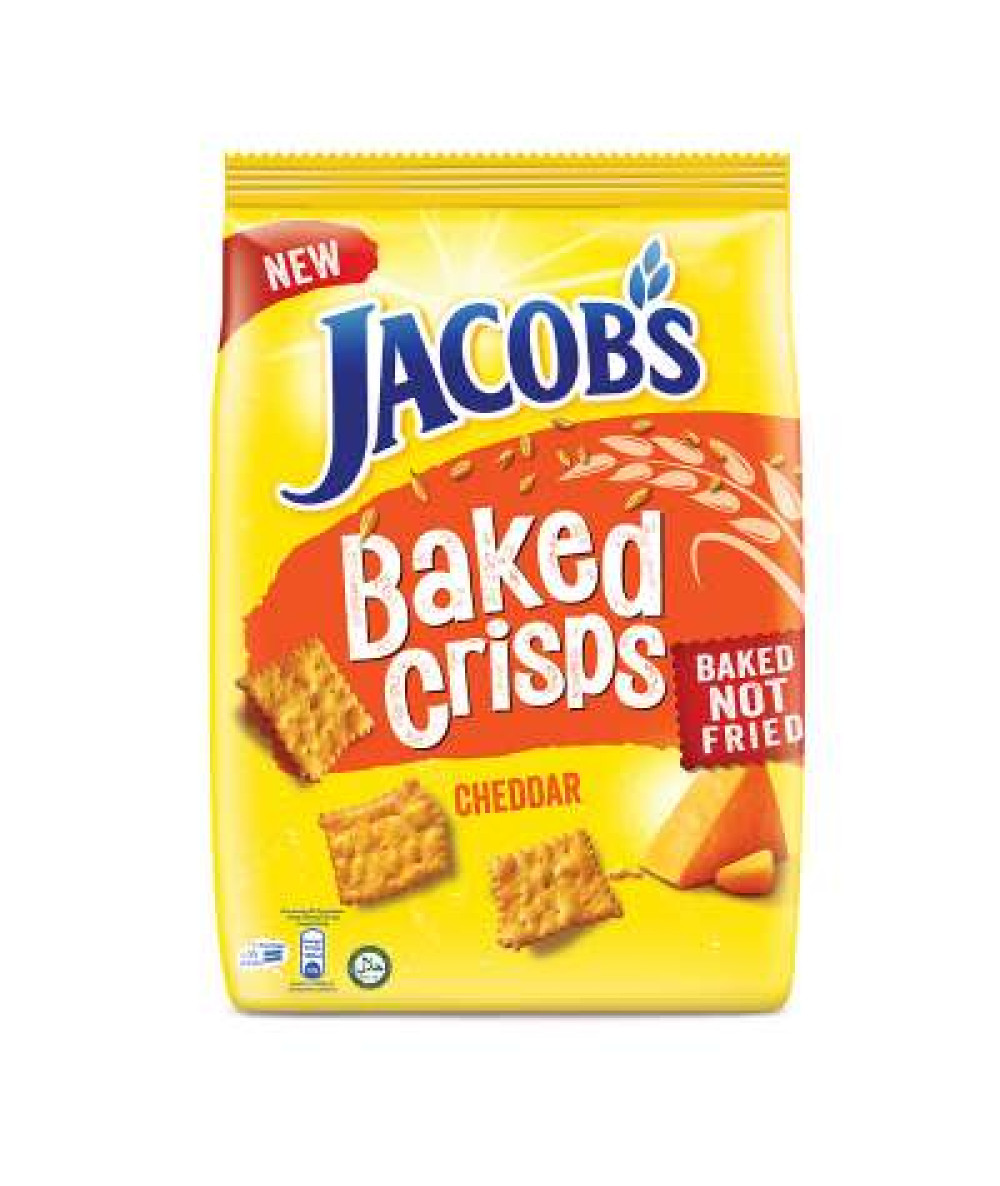 JACOB'S BAKED CRISPS CHEDDAR 229G