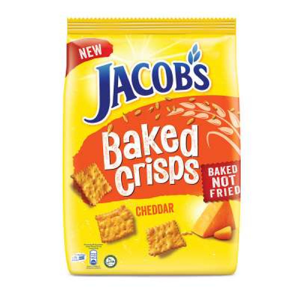 JACOB'S BAKED CRISPS CHEDDAR 229G