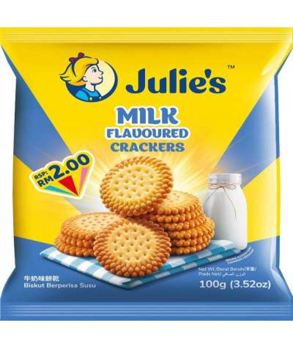 JULIE'S MILK FLAVOURED CRACKERS 100G