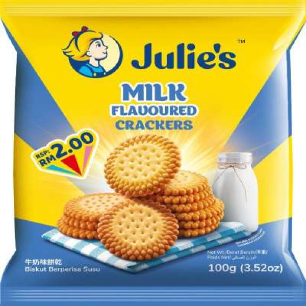 JULIE'S MILK FLAVOURED CRACKERS 100G