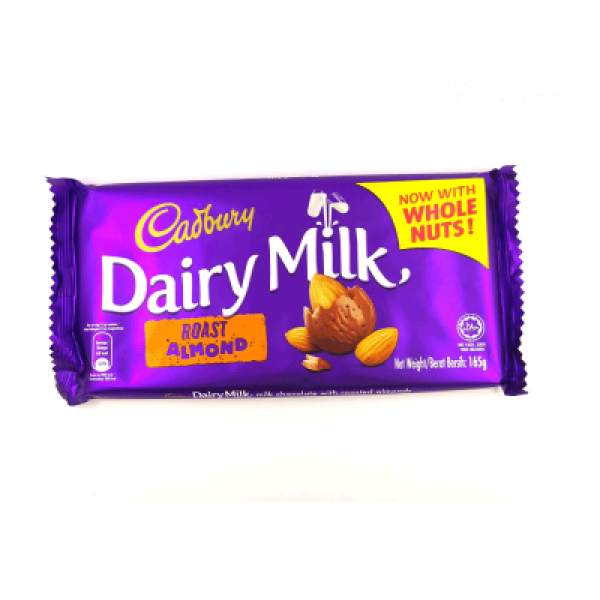 CADBURY DAIRY MILK ROAST ALMOND 160G