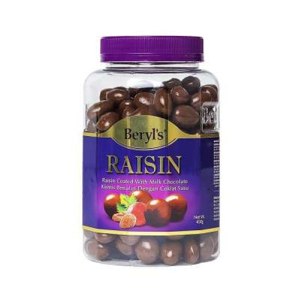 BERYL'S RAISIN COATED WITH MILK CHOC 400G