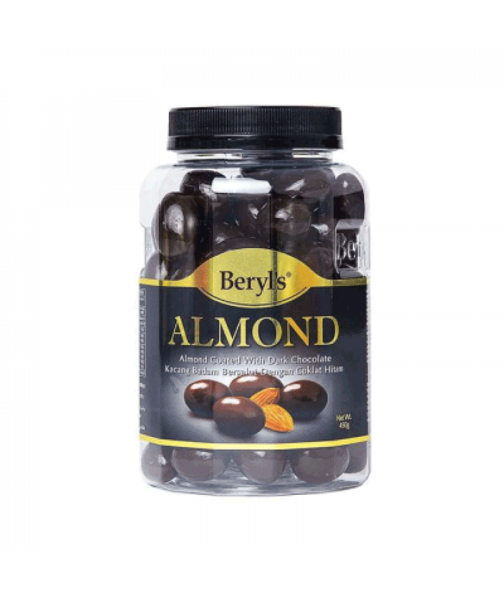 BERYL'S ALMOND COATED WITH DARK CHOC 400G