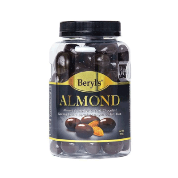 BERYL'S ALMOND COATED WITH DARK CHOC 400G