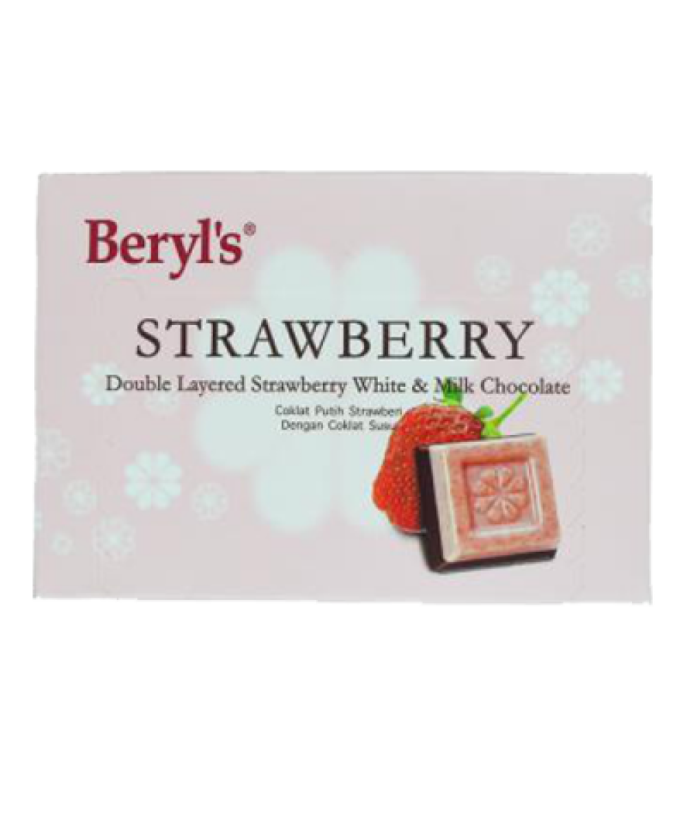 BERYL'S DB LAYERED STRAW & MILK CHOCO 60G