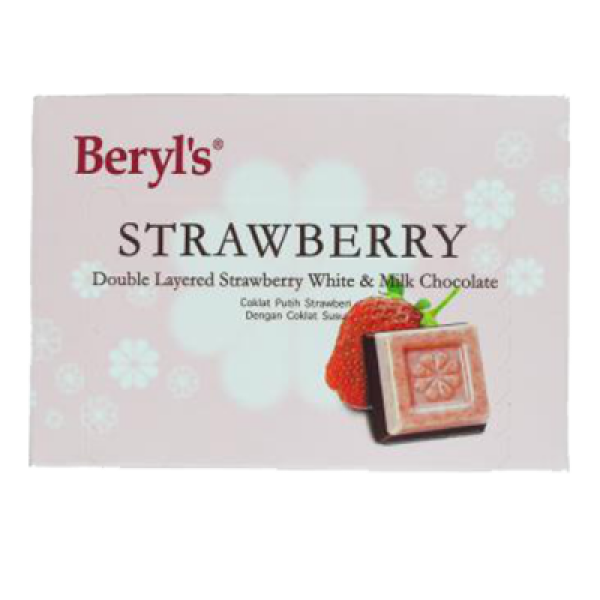 BERYL'S DB LAYERED STRAW & MILK CHOCO 60G