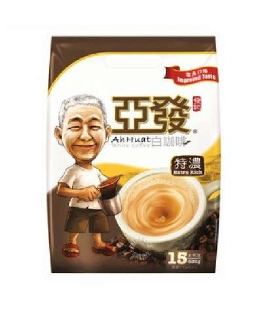 AH HUAT WHITE COFFEE EXTRA RICH 40GX15