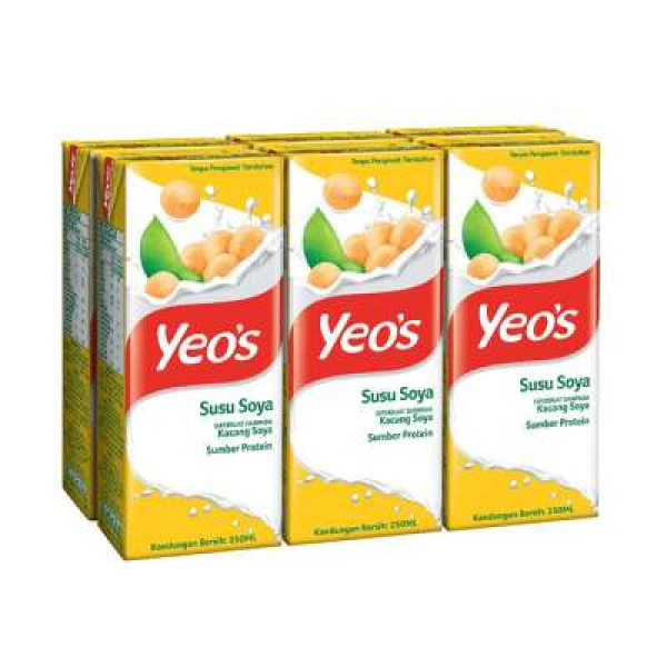 YEO'S SOYA BEAN 250MLX6