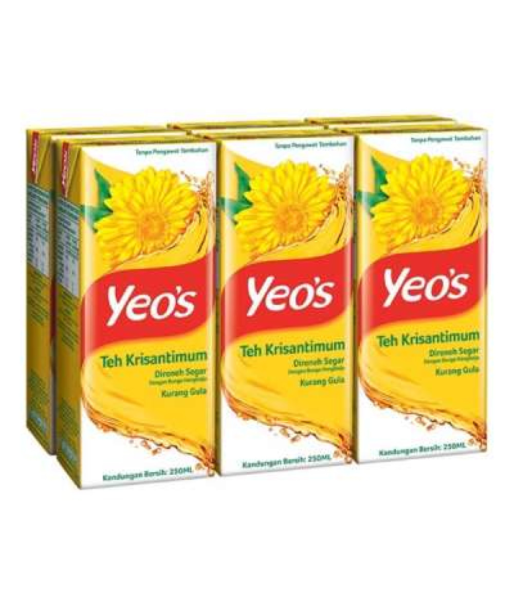 YEO'S CHRYSANTHEMUM TEA 250MLX6