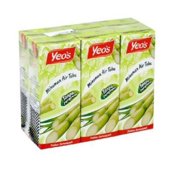 YEO'S SUGAR CANE 250MLX6