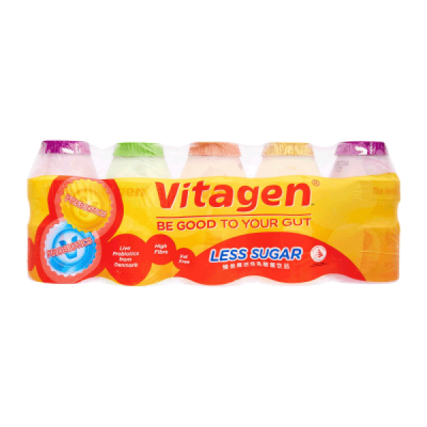 VITAGEN LESS SUGAR ASSORTED 5X125ML