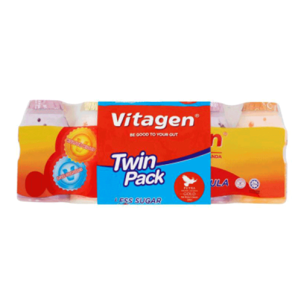 VITAGEN LESS SUGAR ASSORTED 10X125ML TWINPACK