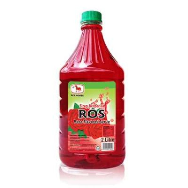 RED HORSE SYRUP ROSE 1L