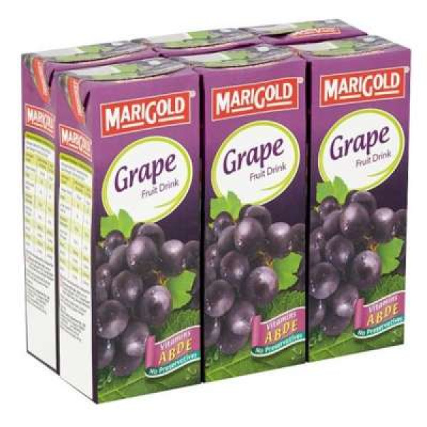 MARIGOLD LESS SUGAR GRAPE 250MLX6