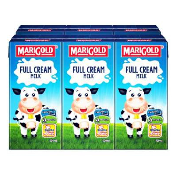 MARIGOLD UHT MILK FULL CREAM 200MLX3