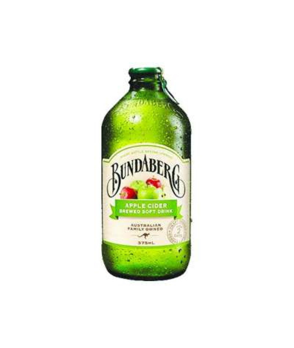 BUNDABERG APPLE CIDER BREWED SOFT DRINK 375ML