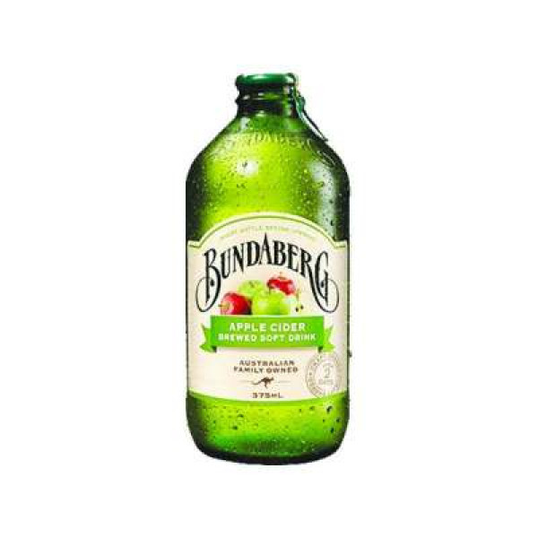 BUNDABERG APPLE CIDER BREWED SOFT DRINK 375ML