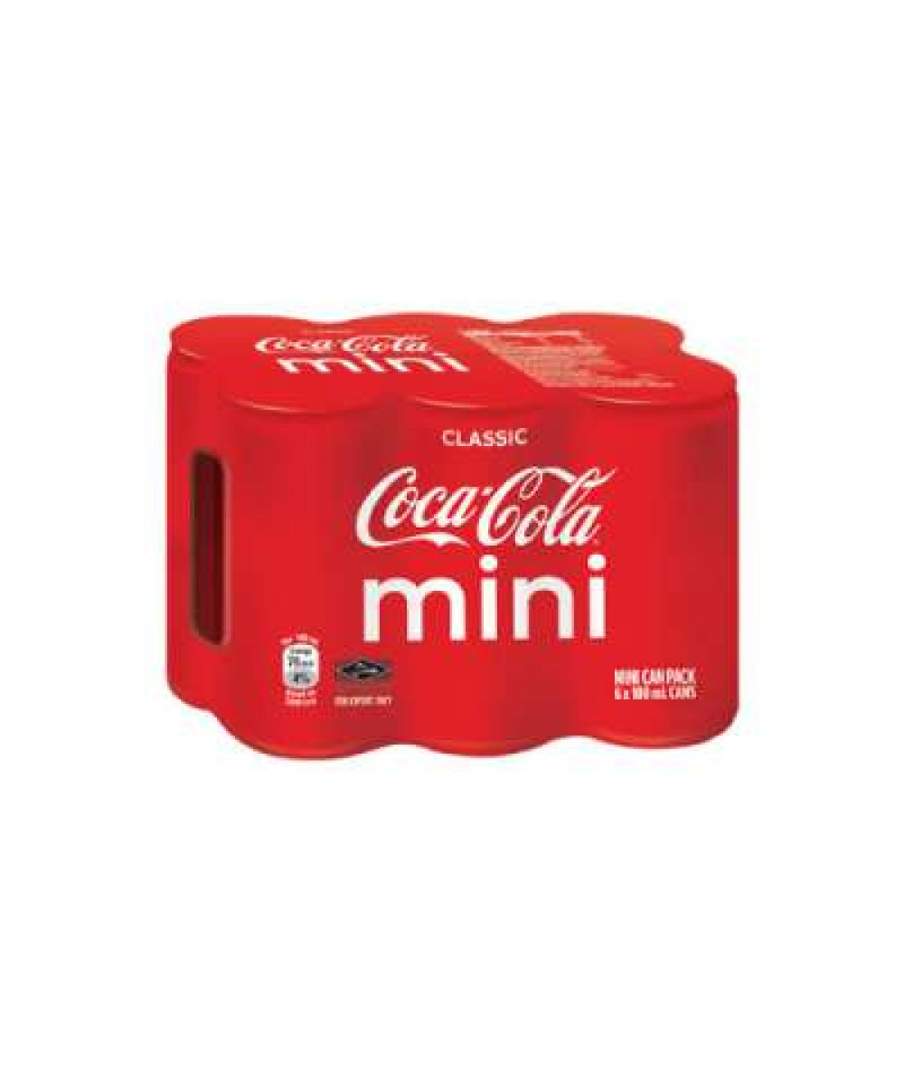 COKE CLASSIC MINI CAN 180MLX6