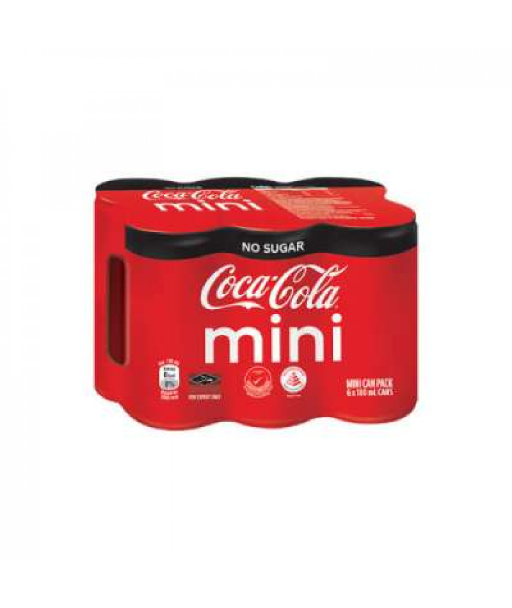 COKE NO SUGAR MINI CAN 180MLX6