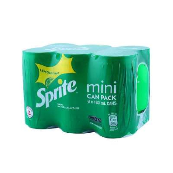 SPRITE MINI CAN 180MLX6